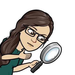 BitmoJo with a magnifying glass.