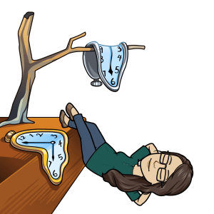 Bitmojo taking some time away from writing and editing.