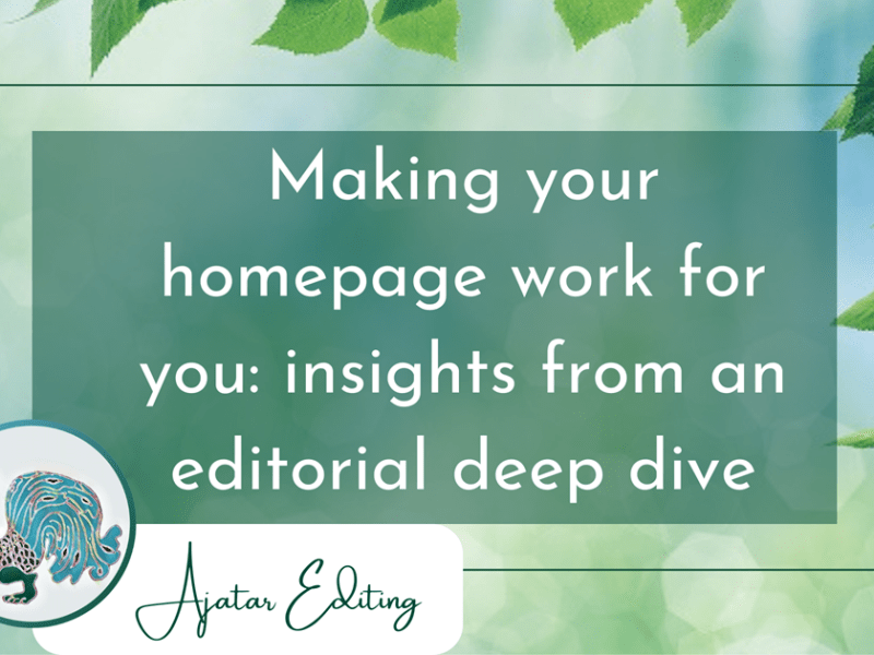 Making your homepage work for you: insights from an editorial deep&nbsp;dive